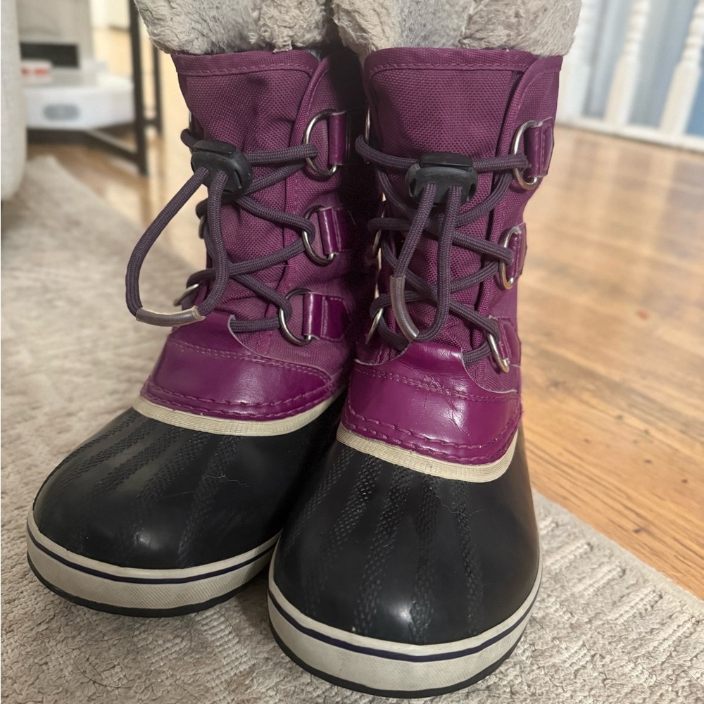 Sorel Purple and Black Boots